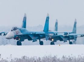 Ukrainian Forces Hit russian Su-27 Aircraft at the Kushchyovskaya Airfield