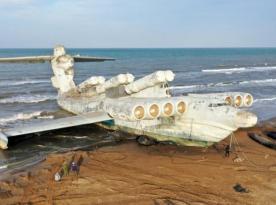 Abandoned Soviet Lun-Class Ekranoplan Stands at russian Base in Kaspiysk: Why It’s Worth Discussing