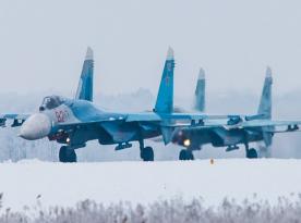 Russians Patrol the Crimean Sky With the Su-27SM Fighters