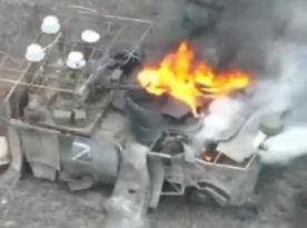 ​Ukrainian Drones Destroy russian Tanks, Armored Vehicles, and MTU-20 Bridge Layer in Donetsk Region (Video)