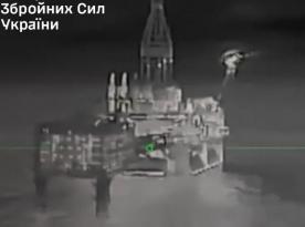 Ukraine Strikes Lukoil Offshore Platforms in the Caspian Sea (Video)