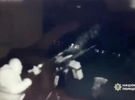 ​Low-Tech, High-Impact: The Kyiv Police Shoot Down russian Kamikaze Drone with Flashlight and Rifles During Massive Attack (Video)