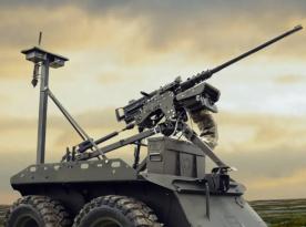 Ukraine Fields Heavily Armed Zmiy Droid 12.7 Ground Robot