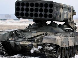 Ukrainian Anti-Tankers Eliminated the Speeding russian TOS-1 