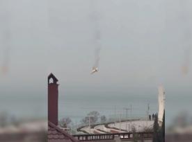 ​Burning russian Fighter Jet Crashes Into the Black Sea Near Occupied Sevastopol (Video)
