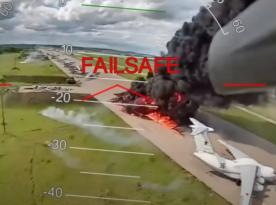 ​SSU Releases New Footage of Drone Strikes on russian Airbases (Video)