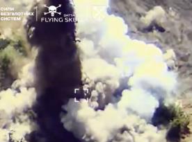 ​Ukrainian MiG-29 Jet Destroys russian Drone Repair Base With GBU-39 Bombs