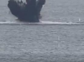 ​Ukrainian Forces Destroyed russian Maritime Drone During Its Attempt to Attack Odesa Port (Video)
