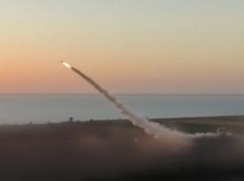 Triple Launch of FP-5 Flamingo Cruise Missiles on russian Targets (Video)