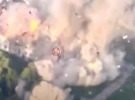 ​​Ukrainian Aircraft Pulverized Location of a russian Military Unit