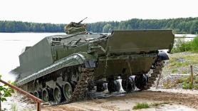 Meant to Hit Serial Production Last Year: russians Use Untested APCs to Provide River Crossings