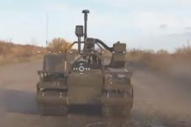 ​Ukrainian Paratroopers Destroy russian Robotic Combat Platform Armed with Grenade Launcher (Video)