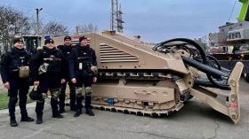Ukrainian Rescuers in Kherson Get Croatian MV-4 and MV-10 EOD Robotic Systems