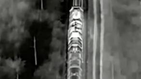 ​Ukrainian Drone Disables russian Fuel Train Locomotive in Bryansk Region (Video)