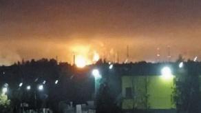 Ukrainian Forces Launch Drone Strike on Kirishi Oil Refinery in russia's Leningrad Region, Triggering Major Fire