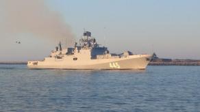 russia Tests Project 11356 Frigate for India, Same Type Fires Kalibr Missiles at Ukraine