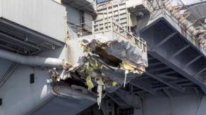 U.S. Navy Hid Hole on USS Harry S. Truman With Flag During its 250th Anniversary Celebration