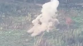 ​russian Self-Propelled Gun and Two Artillery Pieces Hit by Ukraine's Steel Border Brigade (Video)
