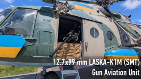 ​Ukraine Arms Mi-8 Helicopters with Domestic 12.7mm LASKA-K1M (SMT) Machine-Gun System to Hunt Down Shahed Drones