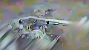 ​Ukrainian Military Releases Drone Footage of Downed russian Su-35 Wreckage 