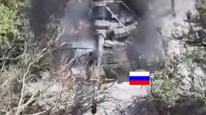 Ukrainian Drones Spot and Destroy Hidden russian T-72 Tank and D-30 Howitzer (Video)