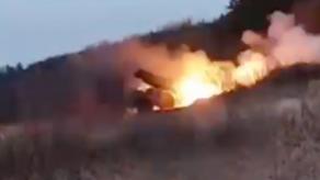 ​The National Guard’s Burevii Brigade Destroys Enemy Armored Vehicle with Precision Strike of the Grad System (Video)