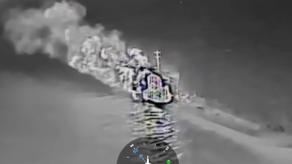 ​Ukrainian Drones Target Eight Sanctioned russian Fuel Tankers, Cargo Ship, and Ferry in Sea of Azov (Video)