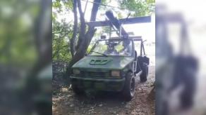 Civilian VAZ-1111 Car Transformed Into a Launcher For russian Molniya Drone