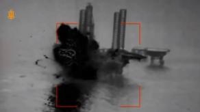 Ukraine’s Navy Destroyed russian Military Facilities on the Syvash Drilling Rig in the Black Sea (Video)