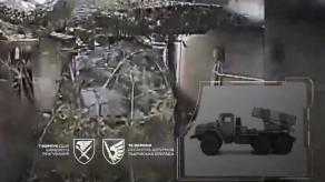 ​Ukrainian Drones Destroy Concealed BM-21 Grad System with Full Ammo Load (Video)