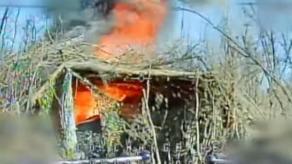 ​Ukrainian Drones Destroy russian BM-21 Grad System Hidden in Caponier (Video)