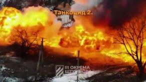 Ukrainian Fighters of the 3rd Separate Assault Brigade Crush a Column of russia’s Tank Division in Kharkiv Region