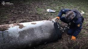 Ukrainian Emergency Services Neutralize Kh-101 Missile Fragment Near Isaiky (Photos)