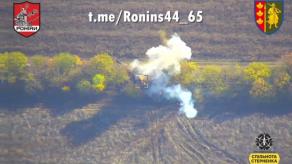 Ukrainian Soldiers of the Roniny Unit Destroy russian BM-27 Uragan MRL (Video)