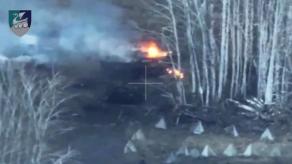 Ukrainian Marines Repulse Assault on Kursk – Burn 6 Armored Vehicles, Finish Off Infantry with Drones (Video)