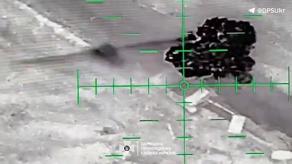 ​Ukrainian Vampire Heavy Bomber Drone Obliterates russian Tank in a Night Strike (Video)