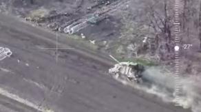 Ukraine's Pilots Strike russian Tank with Grenade Launcher After Drones Couldn't Disable It (Video)