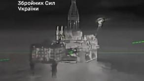 Ukraine Strikes Lukoil Offshore Platforms in the Caspian Sea (Video)