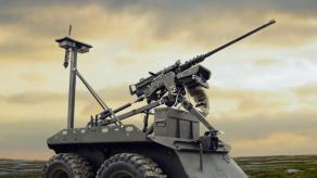 ​Ukraine Fields Heavily Armed Zmiy Droid 12.7 Ground Robot