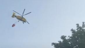 Ukrainian Ka-32 Helicopters Battle Flames in Kyiv after russian Drone Strike 