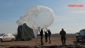 ​Eyes in the Sky: Ukraine Launches Surveillance Balloon Over Battlefield
