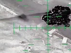 ​Ukrainian Vampire Heavy Bomber Drone Obliterates russian Tank in a Night Strike (Video)