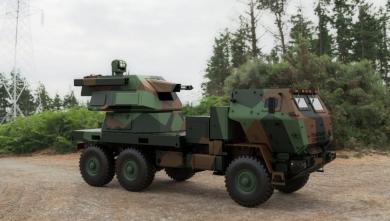 Slovenian Maker of Ukraine’s MANGART 25 Drone-Killer Turret Unveils Skythunder Gun-Missile SHORAD on HIMARS Chassis 