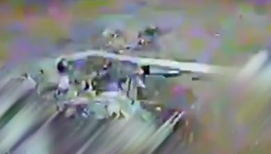 ​Ukrainian Military Releases Drone Footage of Downed russian Su-35 Wreckage 