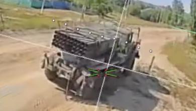 ​Ukraine's Phoenix Brigade Drones Destroy russian Giatsint-B, D-20, Grad Systems, Trucks, Motorcycles and Infantry (Video)
