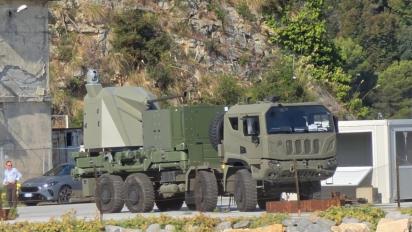 Leonardo's Hystrix 40 ADS Spotted in Metal, Naval Gun Turned Land-Based Drone Killer Follows British Tridon Mk2 Concept