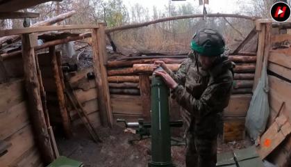 How Special Hidden Mortar Positions Work On The Example of Ukrainian Mortarmen