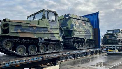 Ukraine’s Embassy in Latvia Sends Bandvagn 202 Amphibious All-terrain Vehicles to the Ukrainian Military
