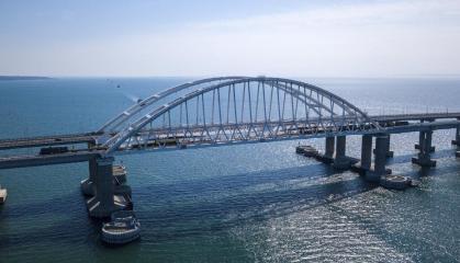 ​russian Troops Massively Move Military  Equipment to Kerch Bridge
