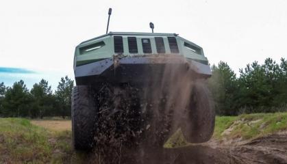 One Ton Per Mission: Rare Footage Shows Ukraine's Protector UGV Surviving FPV Drone Strike and Delivering Its Cargo